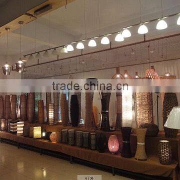 Glass Pendant Lights In Smoke Grey Color photo-4