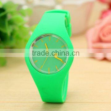 5ATM Waterproof Japan Movement 2015 New Custom Logo Japan Movement Top Quality Silicon Watch photo-2