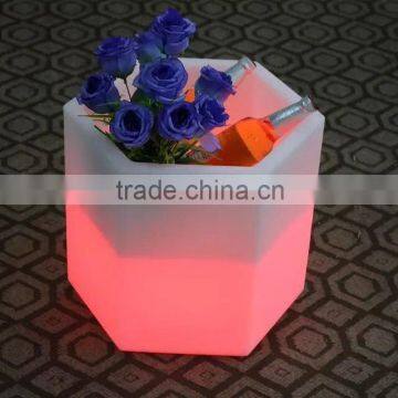 rgb color led light ice bucket,decorative led ice holder