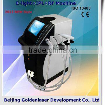 2013 Latest Design Beauty Equipment E-light+IPL+RF Machine Wrinkle Removal Permanent Hair Removal At Home Vascular Treatment