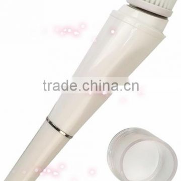 High Quality Promotional Waterproof White Two Heads Washing Face Brush