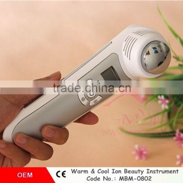 Ion Facial Beauty Machine Ion Cold&hot hammer portable ionic facial care beautiful instrument