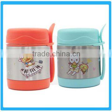 Eco-friendly Kids School Bento Box Cartoon Design Heat Preservation Food Containers Plastic