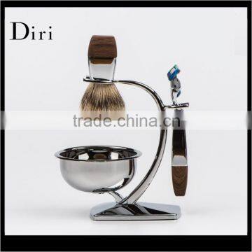 Professional badger hair shaving brush set wholesale