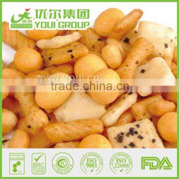 Chilli Flavor Rice Crackers and Coated Peanuts Mix 5a