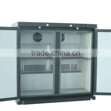 Instant Beverage Cooler Beer Back Bar Cooler Wine Cooler With 2 Galss Doors photo-2