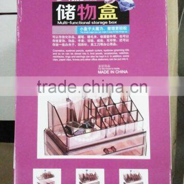 Wholesale Clear Cosmetic Acrylic Makeup Organizer Cosmetic Multifunctional Storage Box