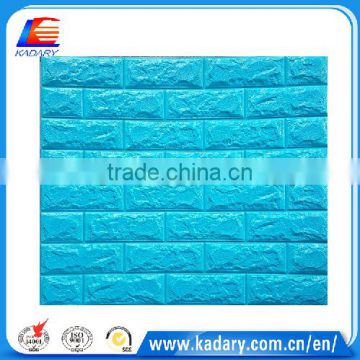 Colorful PE foam 3D design non-toxic wallpaper