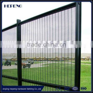 Waterproof high performance system Anti-creep Fence / 358 serried horizontal wires fence China