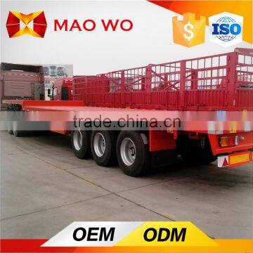 Low Price New Design 3 Axle Flat Bed Trailer photo-3