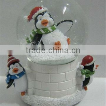 Decorate gift polyresin water snow globes