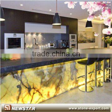 Newstar transparent backlit onyx glass