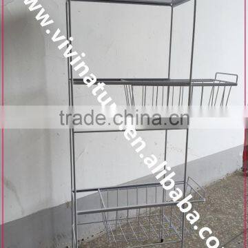 VIVINATURE Metal Drawers Trolley for Kitchen Room photo-2