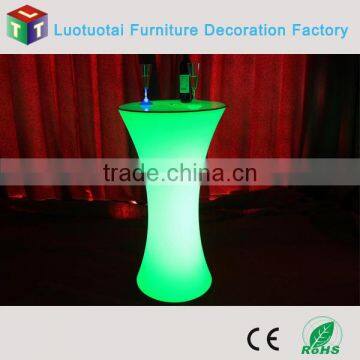 PE Plastic Led Outdoor Lounge Bar Cocktail Table photo-3