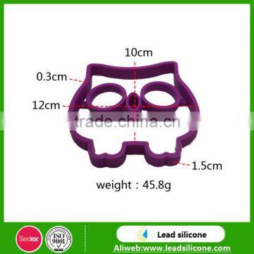 Factory Wholesale Food Grade Owl Shape Silicone Fried Egg Mold, Non-stick Silicone Egg Rings photo-4