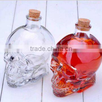 Skull Bottle, 750ml Big Skull Bottle,skull Decanter With Cork photo-5