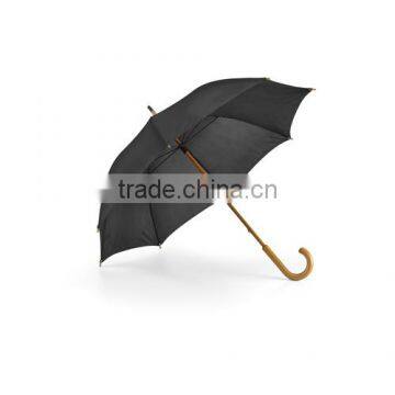 Classic umbrella with wooden shaft and crook handle