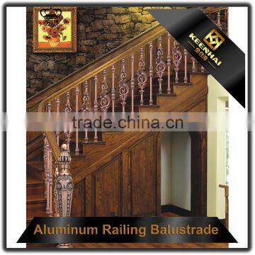 Luxury Design Decorative Powder Coated Aluminum Indoor Stair Railing photo-5