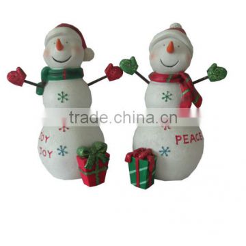 2014 new handmade resin christmas snowmen for sale