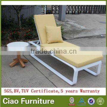 2016 aluminium chaise lounge chair hd design Outdoor Furniture