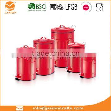20 Litre Red Glossy Metallic Pedal Bin With Inner Bucket Recycle Garbage Can Trash Waste Eco Kitchen Dustbin photo-2