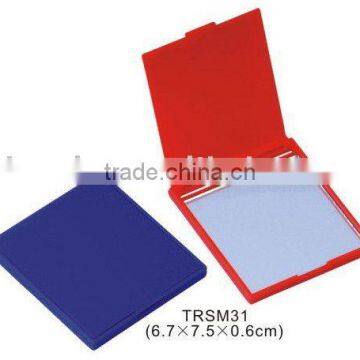 Foldable plastic pocket mirror/square single side cosmetic mirror