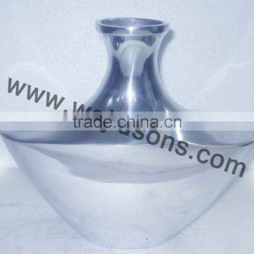 Decorative Metal Vase Hand Made | METAL FLOWER VASE IN HAMMERED photo-3