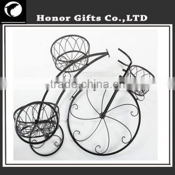 Decorative Wrought Iron Bicycle Plant Stand Iron Bicycle Plant Stand photo-4