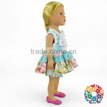 Newest Design Pretty Girl Dolls Birthday Gift 18" American Girl Doll Clothes Dress photo-4