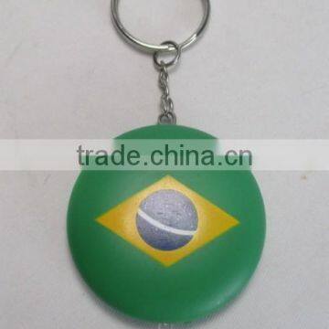 Promotional Gift Flashing LED T-shirt Keychain, Key Ring With Light