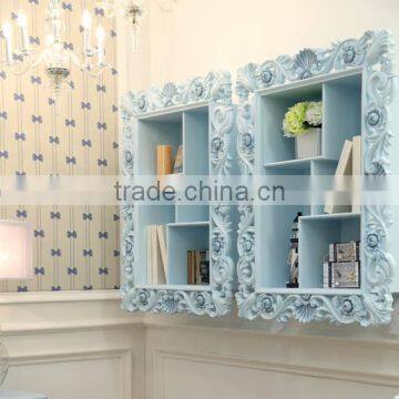 Light Blue Vanish BISNI European Style Wooden Book Wall Closet Design for Kids Bedroom - BF07-70356BC photo-2