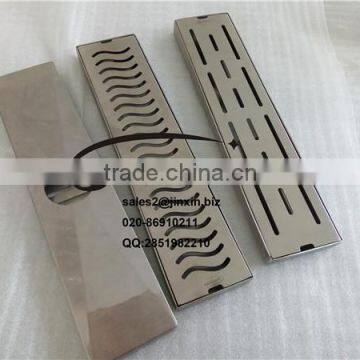 JINXIN Stainless Steel Rectangular Long Floor Drain With High Quality for Bathroom Hotel and Shower Room photo-4