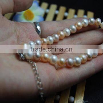 4-5mm Multicolor Freshwater Pearl Bracelet photo-2