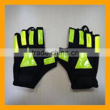 Half Finger Sun Protection Traffic Safety Police Gloves photo-3