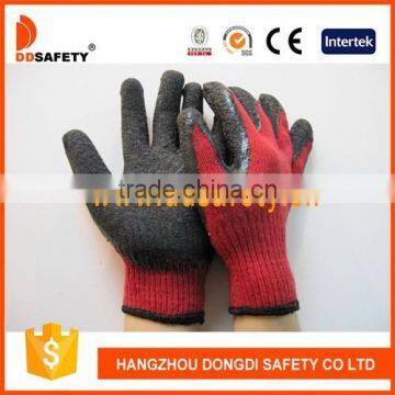 DDsafety Hot Sale Cotton Knitted Gloves With Latex Coating Safety Gloves