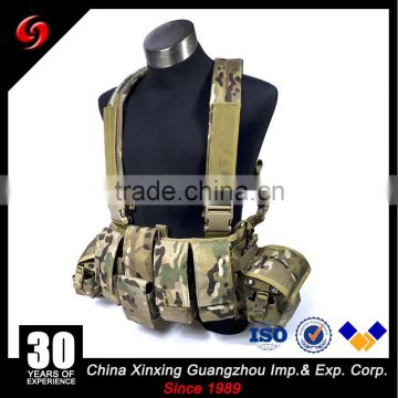 camouflage color army combat tactical vest with pockets for bullet army tactical vest