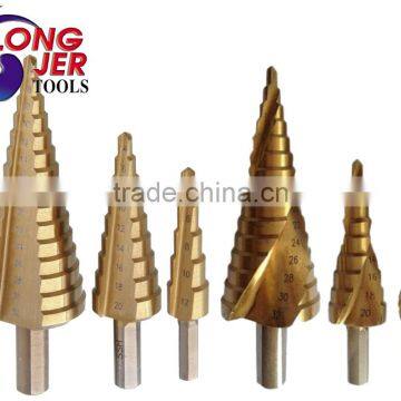 HSS Titan Step Drill Bit or HSS Sprial Flute Step Drill