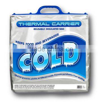 Custom Plastic Insulated Aluminum Cooler Bag Insulated Thermal Bag Insulated Foil Grocery Bag photo-5