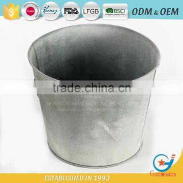 Galvanised Metal Planters Outside Pots for Plants Galvanized Plant Pot