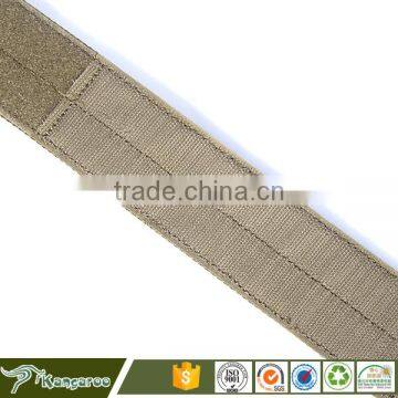 Brown Tactical Belt With Buckle Metal Military photo-4