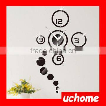 UCHOME Creative Living Room Wall Clock DIY Wall Clock Fashion Decoration Acrylic 3D Clock photo-2