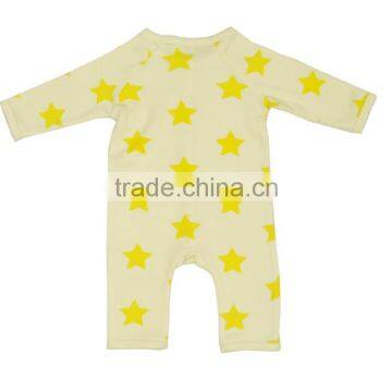 Organic Comfortable High Quality 100% Cotton Baby Rombers and Fashionable Long Sleeve Plain and Printed Baby Rombers photo-2