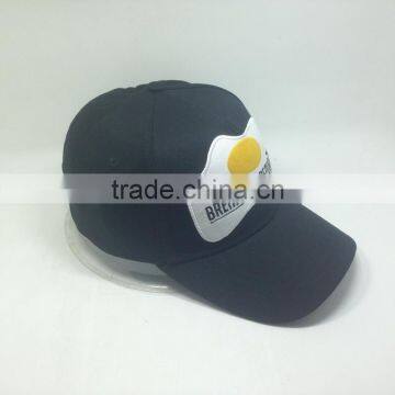 5 Panel Cap With Custom Embroidery Patch Black Hat photo-4