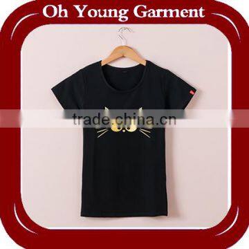 wholesale high quality women t-shirt custom printing t shirts cheap chinese oem factory