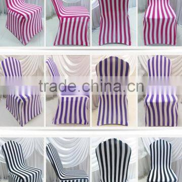 Hot Sale Elastic Spandex Stripe Chair Cover for Wedding Decoration Banquet Decoration photo-2