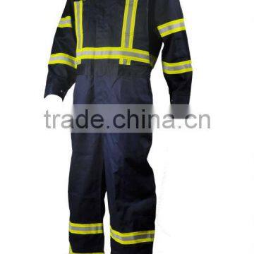 NFPA 2112 HRC 2 FR Cotton Coverall With Reflective Trim photo-2