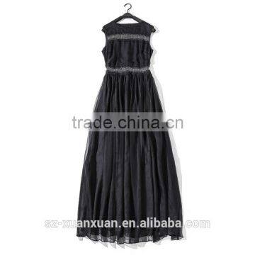 2016 Fashion Long Evening Dress Pure Color Jumper Dress for Lady photo-2