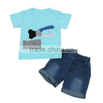 Eco-friendly Fancy Baby Tops Latest Design Baby Boy Clothing Set Pictures of Short Skirts and Tops photo-2