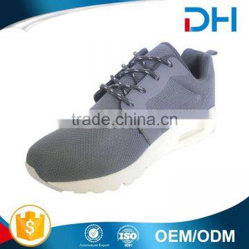 Fashion grey color shoes men sport with air cushion