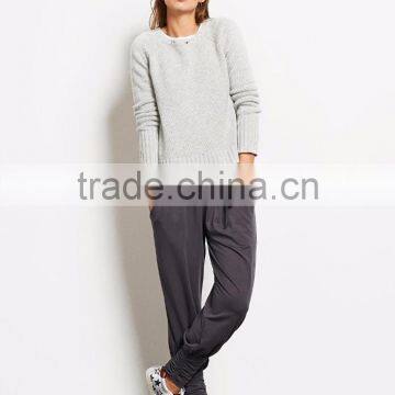 Grey Ladies Sweater Designs Pictures Sweater Women Fashionable Knitwear 2016 photo-2
